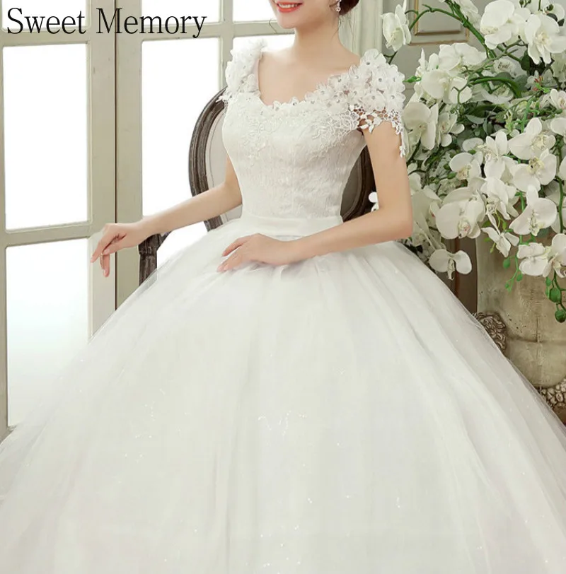 

J2105 сладкий памяти невесты халат размера плюс свадебные платья 2021 в пол кружева свадебное платье с цветами для женщин