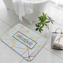 Дверной Коврик Персонализированные буквы мрамор Нескользящие вход Крытый Открытый Добро пожаловать двери коврик DNJ998