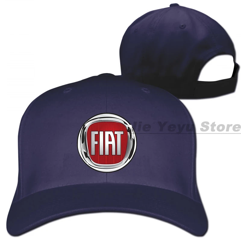 Fiat 500 logo Baseball cap men women Trucker Hats fashion adjustable cap - Цвет: 1-Navy