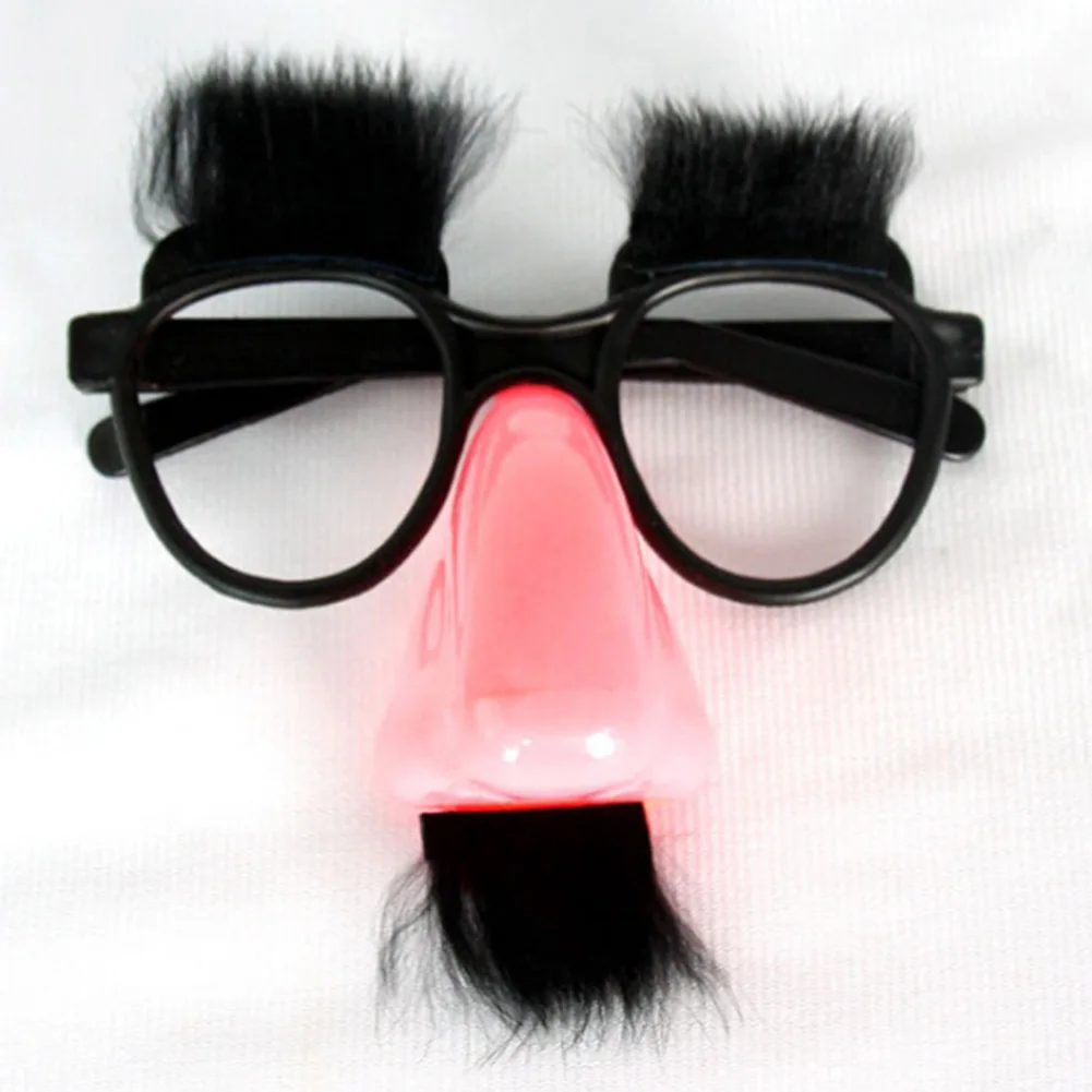 Вечерние аксессуары усы поддельные для носа, для брови клоуна Забавный костюм реквизит очки для вечеринки большой нос борода очки для детей/мужчин