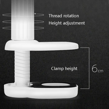 

Clip Table Lamp Led Desk Lamp Student Dormitory Study Bedroom Bedside Touch Led Desk Lamp Usb Stepless Dimming Luminaria De Mesa