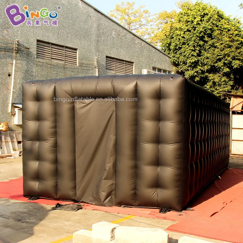  Personalized 7.2mx3.2mx2.4m all black PVC inflatable tent / inflatable outdoor tent toy tent