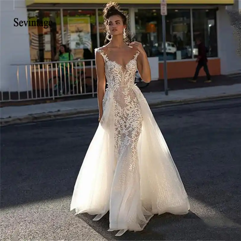 vestido de noiva decotado nas costas