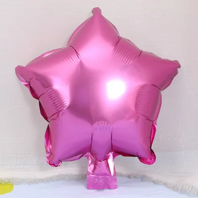 Вечерние Разноцветные 10 дюймовые алюминиевые воздушные шары с пятиконечной звездой, праздничные вечерние воздушные шары для украшения@ 07