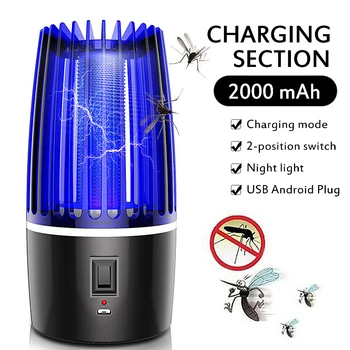 

Electric Anti Mosquito Lamp UV Mosquito Killer Trap Lamp Camping Light Solar LED Electric Fly Insect Zapper USB Pest Repeller