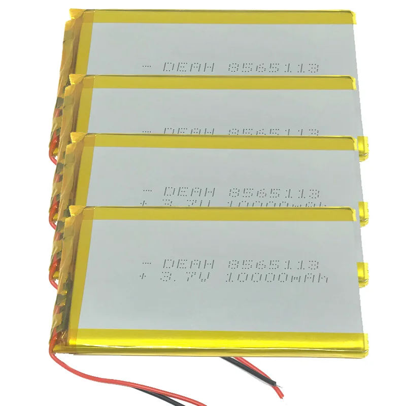 10000mAh 3,7 V 8565113 литиевая литий-полимерная аккумуляторная батарея Li-ion Li Po cells для планшета DVD gps медицинское устройство PDA электронная книга