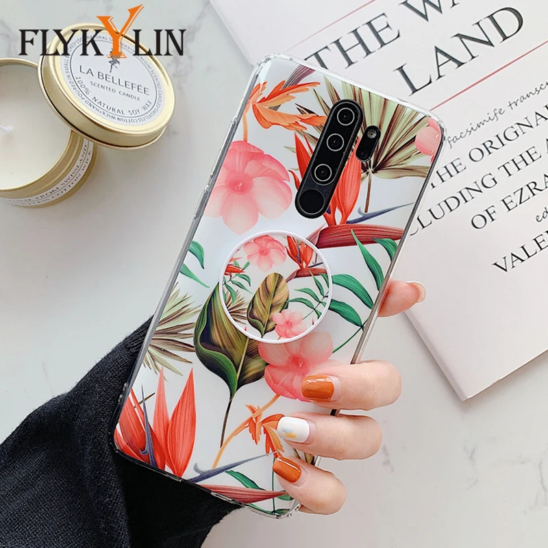 Чехол для телефона FLYKYLIN с подставкой Xiaomi Redmi Note 8 Pro 6 7 задняя крышка из мягкого ТПУ