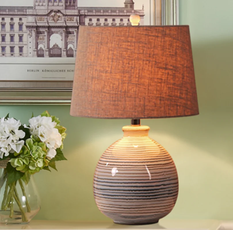 European Vintage Table Lamps Led Stand Light Fixtures Ceramic Standing Lights for Living Room Bedroom Bedside Lamp Home Art Deco