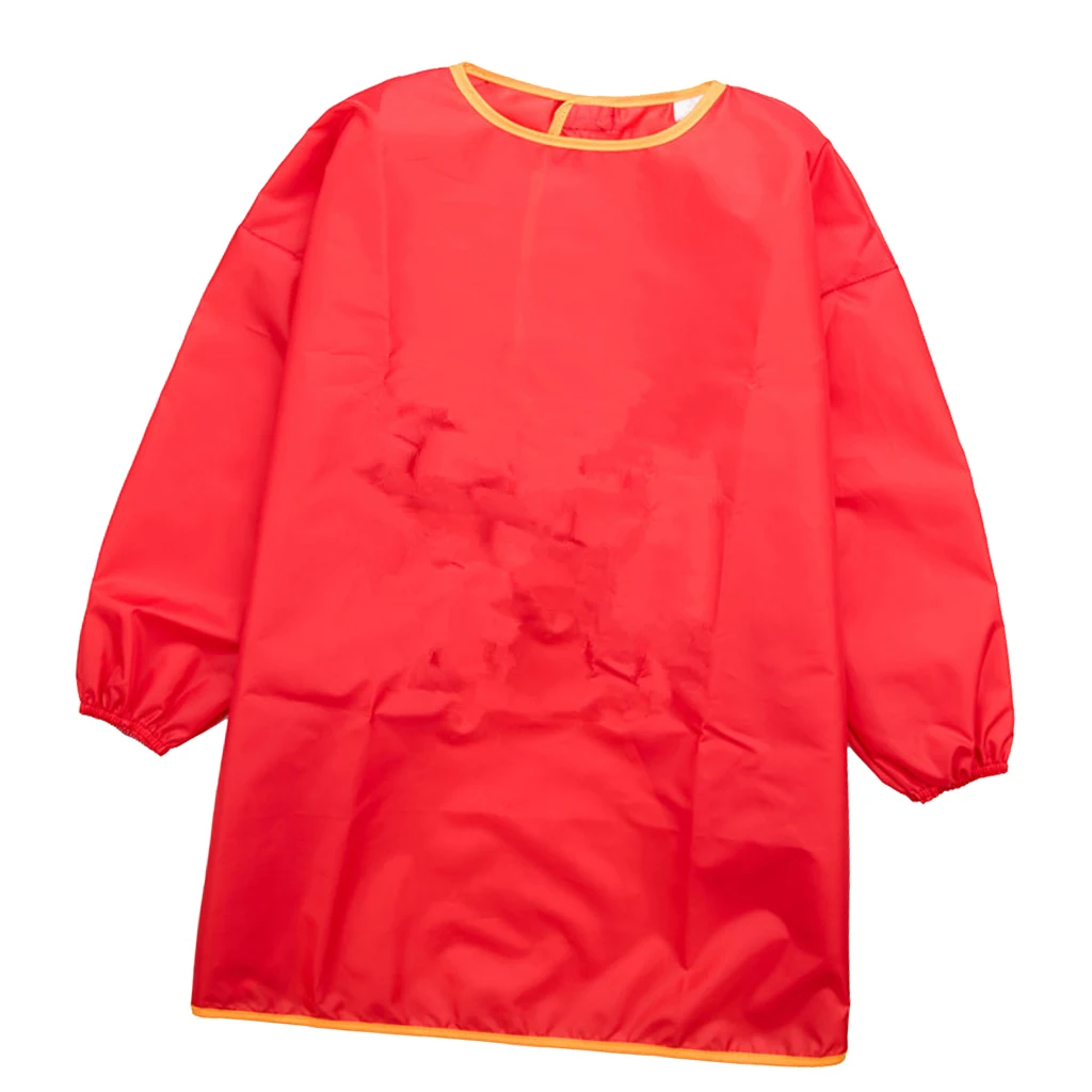 Children Kids Long sleeved Art Smock Cooking School Craft Painting Drawing Apron