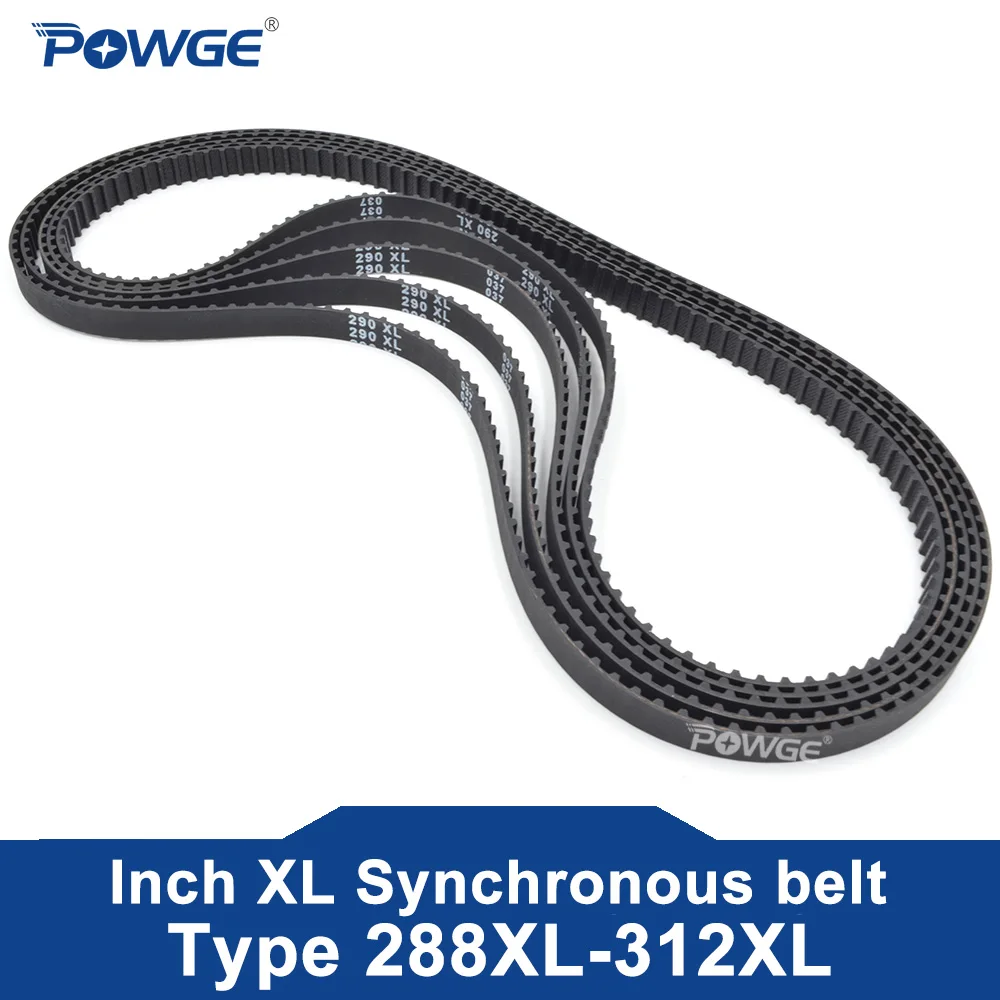 

POWGE Inch XL Timing Synchronous belt 288XL/290XL/294XL/296XL/300XL/302XL/304XL/306XL/310XL/312XL Width 025/031/037/050 Rubber