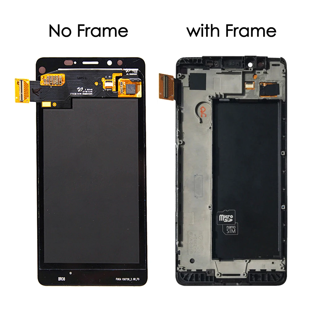 Оригинальный AMOLED ЖК дисплей 5 2 дюйма для Microsoft NOKIA Lumia 950 сенсорный экран с рамкой