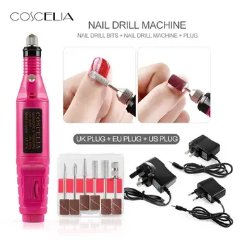 

COSCELIA 1Set Professional Electric Nail Drill Machine Kit Manicure Machine Nail Art Pen Pedicure Nail File Nail Art Tools Kit