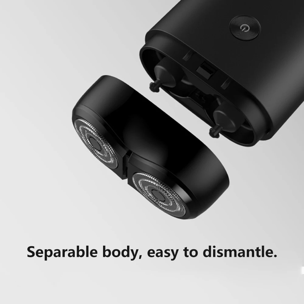 Xiaomi Mijia Бритва для мужчин электробритва мини электрический триммер для бороды USB Перезаряжаемый умный станок для бритья бороды