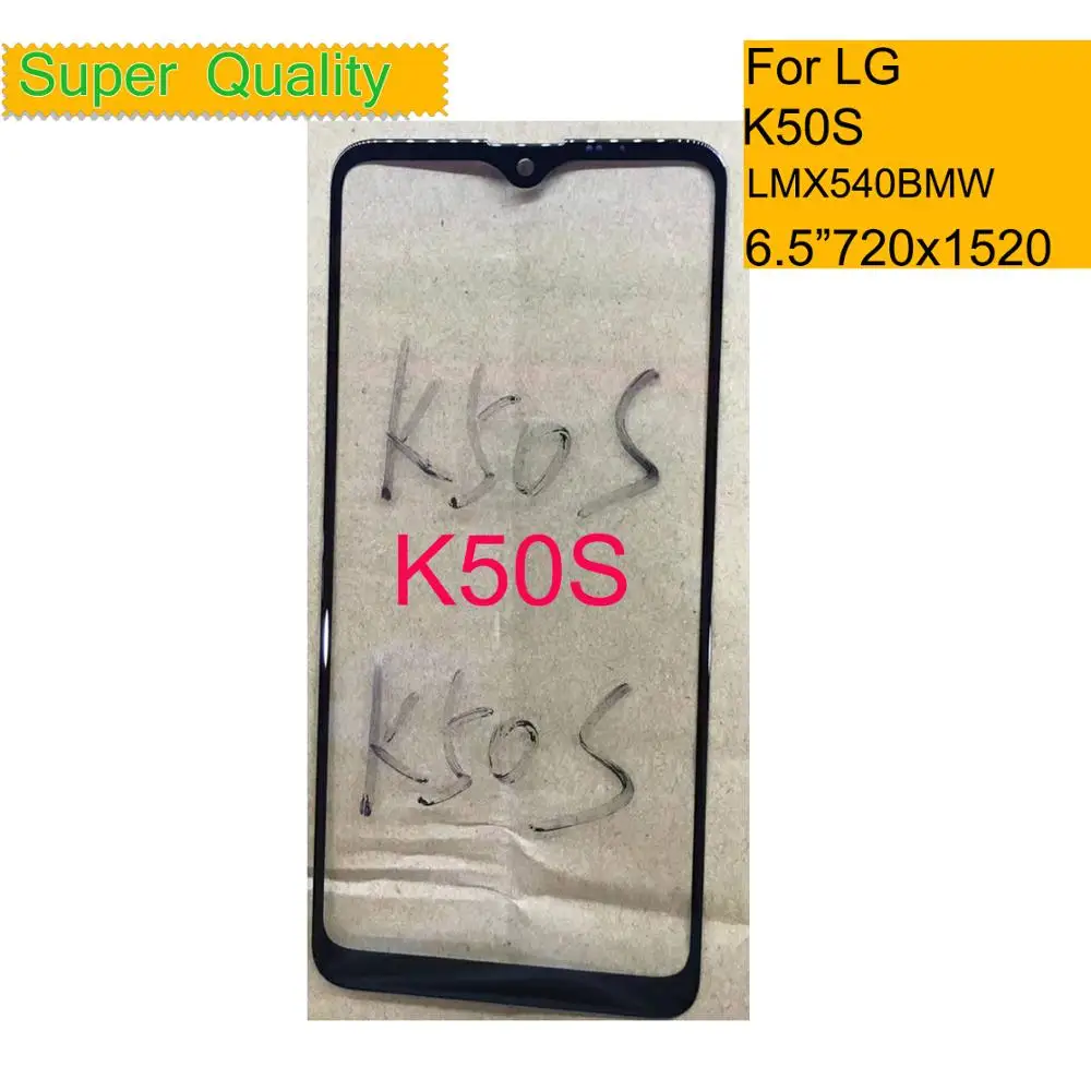 Сенсорная панель для LG K50S LMX540HM LM-X540 LMX540BMW 10 шт./лот передняя внешняя стеклянная