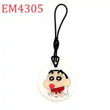 125 кГц водонепроницаемый влагостойкий перезаписываемый брелок жетон Метка RFID EM4305 EM4205 мультяшный Брелок карта контроля доступа 1