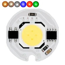 Светодиодный COB 3W 5 Вт 7 Вт 9 Вт 15 Вт чип SMD светильник RGB светодиодный ac220в нет необходимости светодиодный драйвер умная лампочка с ИС лампа для Светодиодный точечный светильник