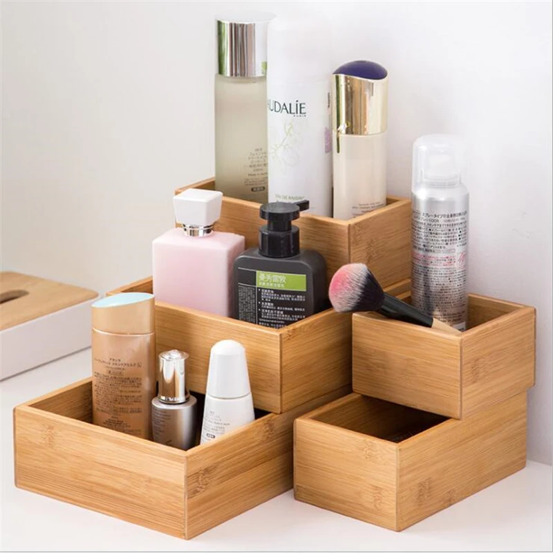 Bathroom Storage Box Bamboo Rispa