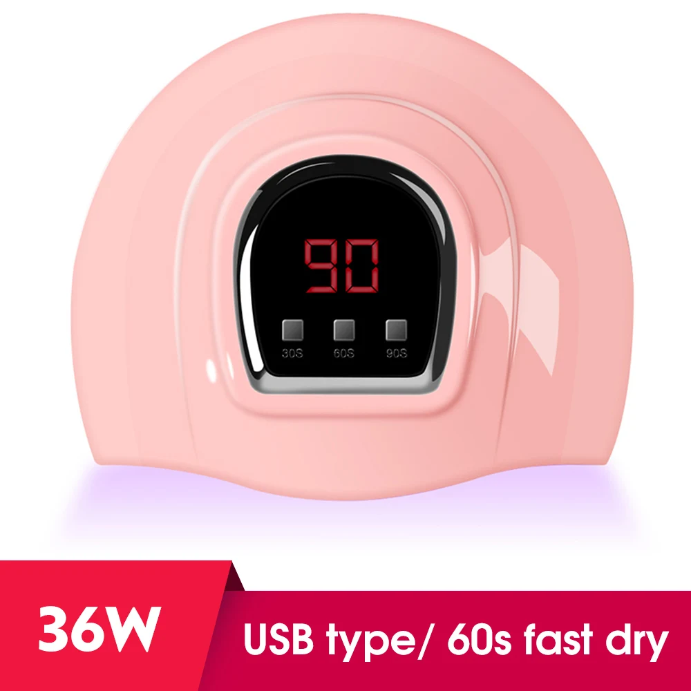 

DIY Power Nail LED UV Resin Dryer Lamp 6/18LED MINI USB Lamp For Manicure LCD Display Drying All Gels Polish Art Tools Home