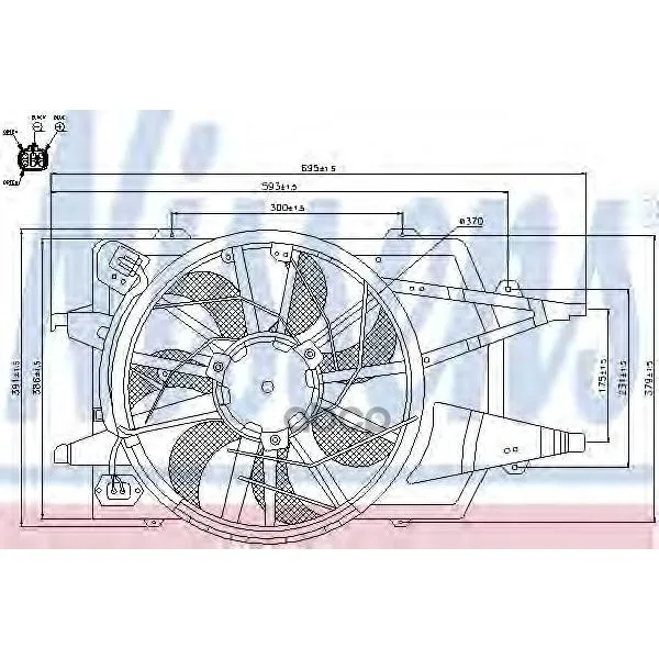 Вентилятор Кондиционера Ford Focus 6/03-6/04 85342 Nissens арт. 85342