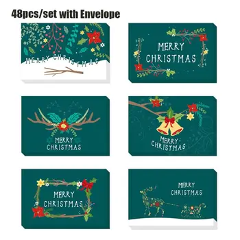 

48-Pack Merry Christmas Greeting Cards Bulk Box Set Xmas Greeting Cards 4x6in for wedding