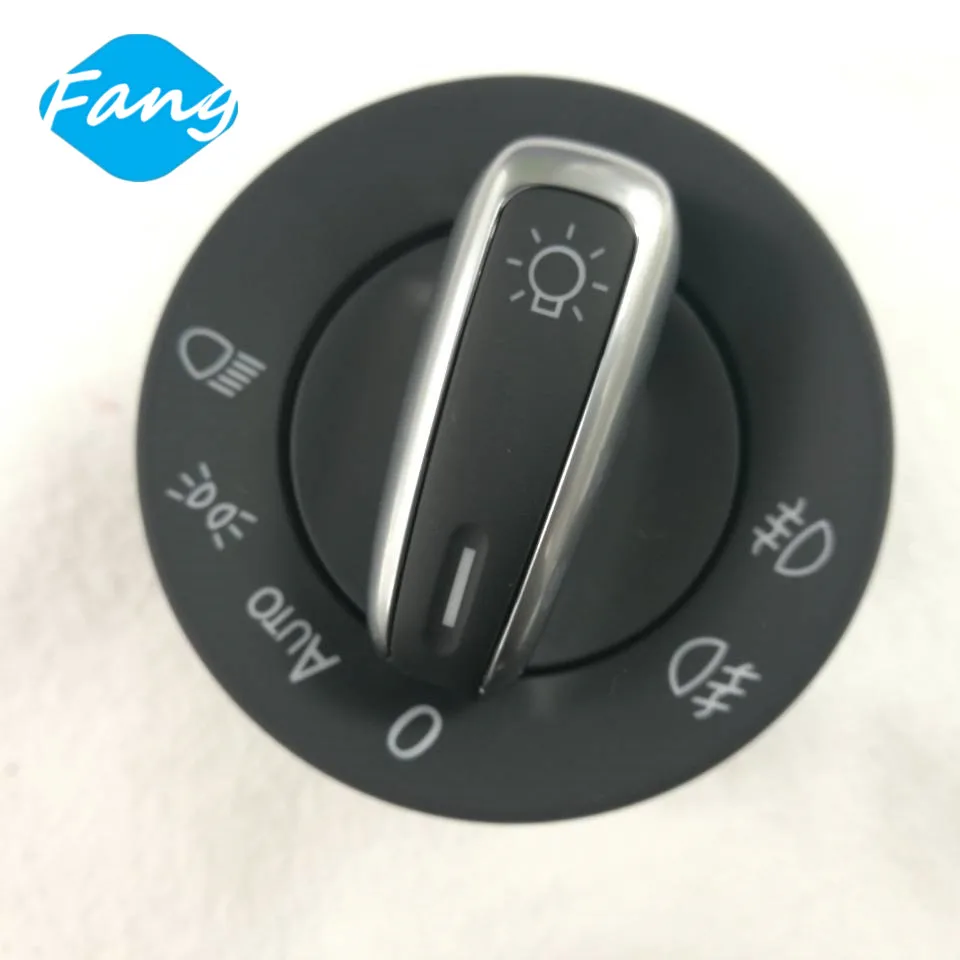 Auto New Chrome Headlights Fog Lamp Switch Control for VW Golf Jetta Passat CC 5ND 941 431B / 5ND941431B