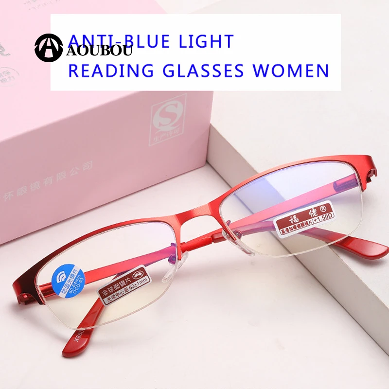 Elegance Reading Glasses Anti-Blue Light Lentes De Lectura Mujer Cellular Phone Oculos Feminino Computer Mirror Red Leesbril | Аксессуары