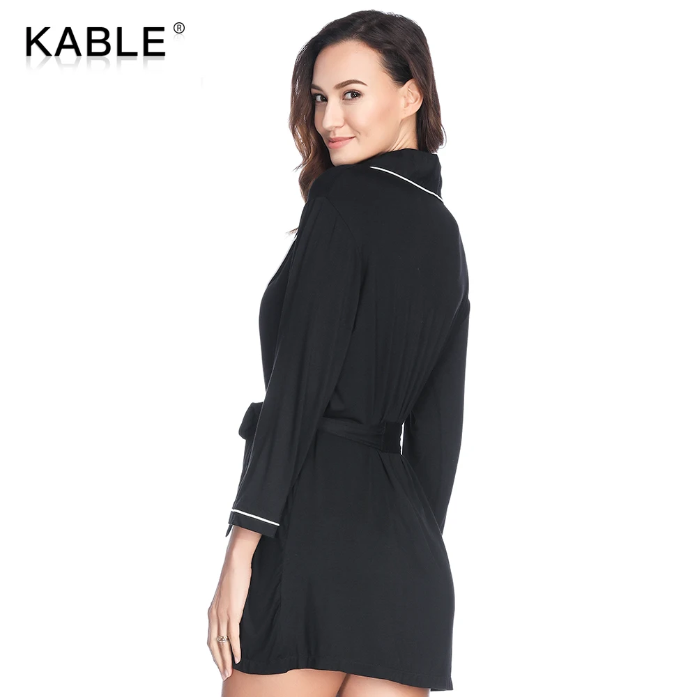 KABLE Высококачественная Белая Обрезанная Модальная Высокоэластичная Женская Девятиточечная Рукава Классический Пижамный