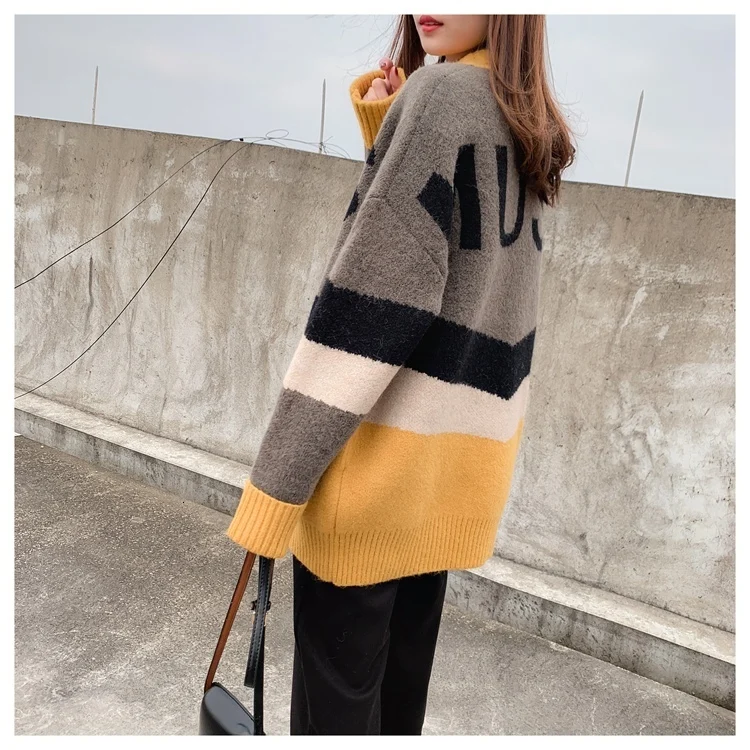 H.SA Women Long Sweater and Cardigans Vneck Single Breasted Knit Jacket and Sweater Ponchoes Korean Oversized Sweater Coat