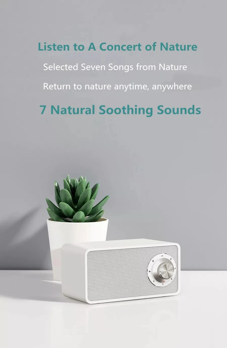 Xiaomi Mijia Qualitell Bluetooth Speaker Wireless Charger White Noise Speaker New BLT5.0 EPP 10W Fast Charging Sleep Speaker (9)