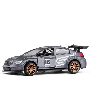 

1/32 Scale Pull Back Car Toys SUBARU Impreza Diecast Metal Model Toy Gift Kids Collection children sports free shipping model