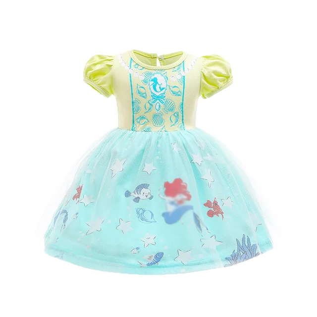 Girls Princess Dress Kids Elsa Anna Sofia Snow White Rapunzel Dress Summer Girls Tutu Ballet Dance Costume 3-10 Years Mermaid dress 01