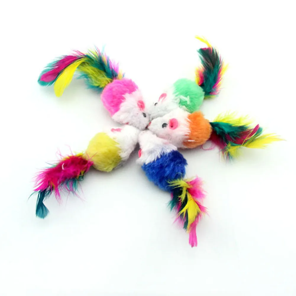 

10Pcs/lot false mouse toys for cat soft fleece cats toys funny non-toxic toy for cats Mice Toys