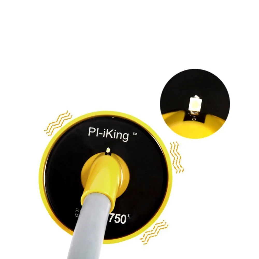 Подводный металлоискатель PI-iking 750 индукционный Pinpointer расширяется глубина обнаружения светодиодный светильник при обнаружении металла