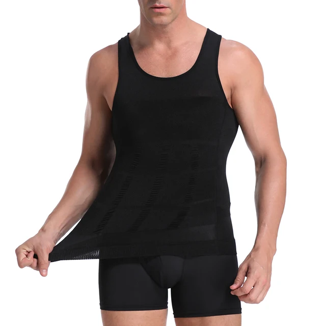 Mannen Gynaecomastie Compressie Shirt Taille Trainer Ondergoed Body Shaper Buik Controle Slim Ondershirt Houding Fitness Ons - AliExpress Ondergoed Slaapkleding