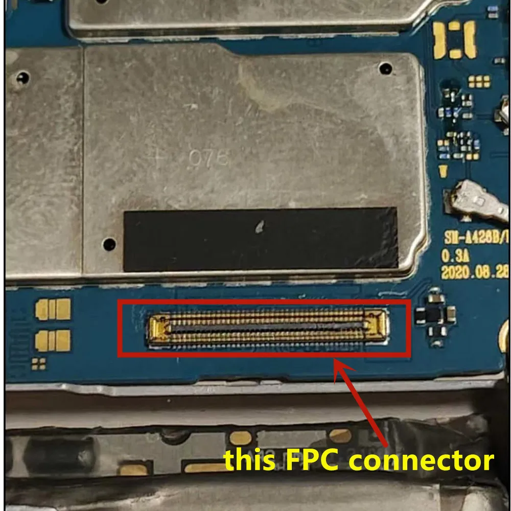 5 шт./пакет материнская плата fpc-коннектор для подключения ЖК-дисплея Samsung A42 A51 A71 A40