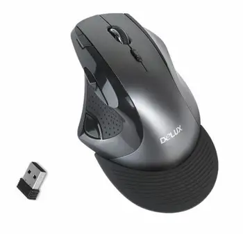 

Delux M910 Ergonomic Vertical Wireless Mouse Optical 9 Button 2400 DPI Gaming Mice USB Computer Mause With Removable Palm Rest