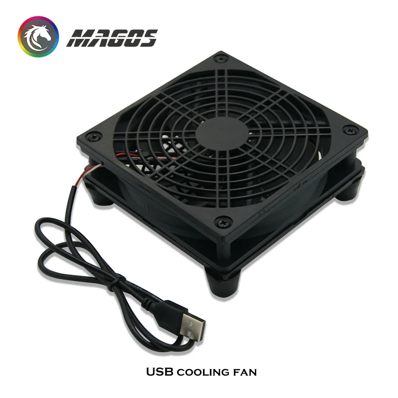 Caixa da Tevê Portátil do Desktop Radiador de Refrigeração do Ventilador da Relação de 5v Usb para o Modem Roteador Radiador São Fornecidos - 1-3 Fãs - Imagem 3