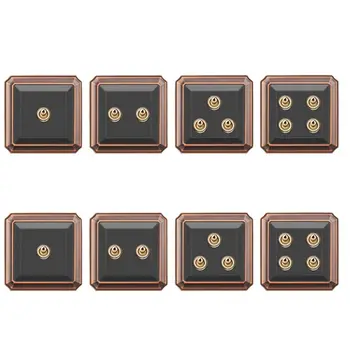 

Antique 86 Type Retro Toggle Switch 1-4 GANG 10A 110-250V Wall Panel Control NEW