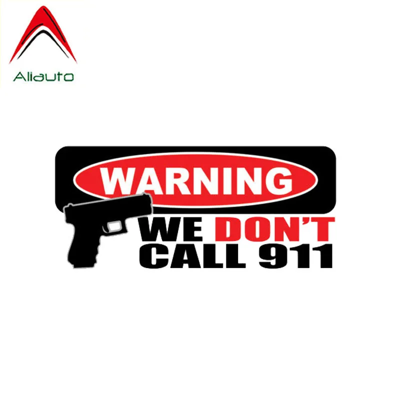 Aliauto Предупреждение автомобиля Стикеры мы надписью Don't вызова 911 наклейка
