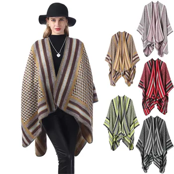 

Women Soft Cashmere Scarves Stylish Warm Blanket Solid Winter Shawl Elegant Wrap