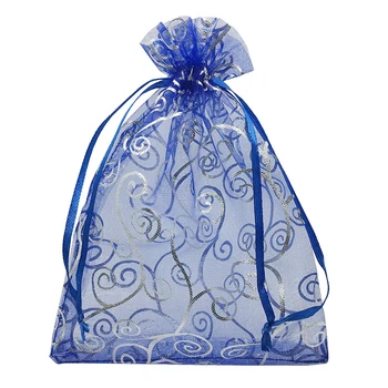 

50pcs 5x7 Inches Drawstrings Organza Gift Candy Bags Wedding Favors Bags