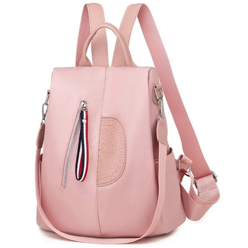 

2019 Spring New Style Oxford Waterproof Wearable WOMEN'S Backpack Korean-style Simple Versatile Schoolbag