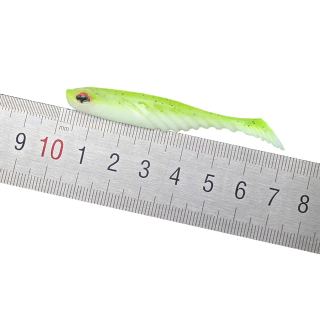 WALK FISH 5PCS/Lot Silicone soft Bait Worms Fishing Lures Jig Wobblers 70mm  2.6g T