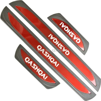 

For Nissan Qashqai J11 2016-2019 2020 Steel Door Sill Kick Scuff Plate Protectors Trim Guard Pedal Cover Car Styling Accessories