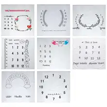 8 видов цветов мультфильм шаблон младенческой ребенок фото реквизит одеяла для заднего фона игровые коврики Фон Ткань календарь фото аксессуары