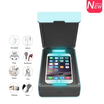 

UV Phone Sterilizer Box Jewelry Phones Cleaner Mobile Phone Sterilizer Disinfection Cabinet Watch USB Sterilization For Mask