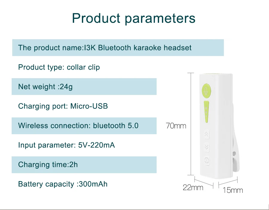 MAMEN беспроводной микрофон Bluetooth 5,0 многофункциональный стерео воротник клип смартфон микрофон USB для IOS/Android