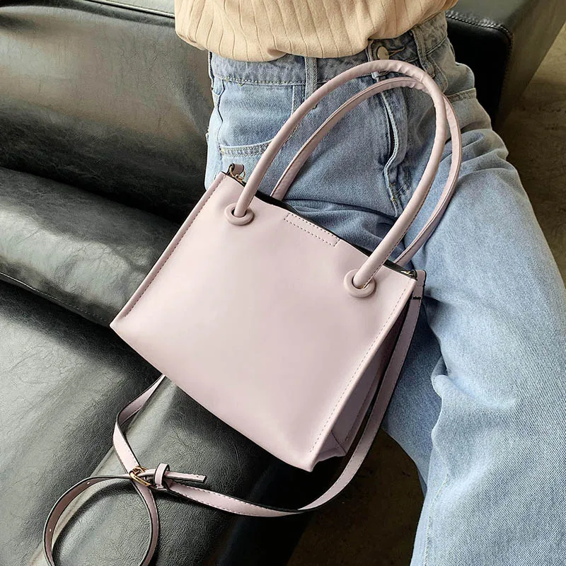 

UNIXINU Solid Color Simple Pu Leather Crossbody Bags For Women 2020 Female Shoulder Handbags Lady Fashion Summer Small Totes