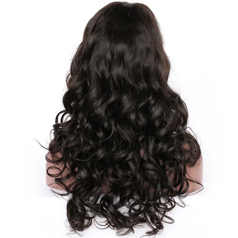 Парики из натуральных волос Remy Wave кружевные передние волосы 13х4 с завитыми