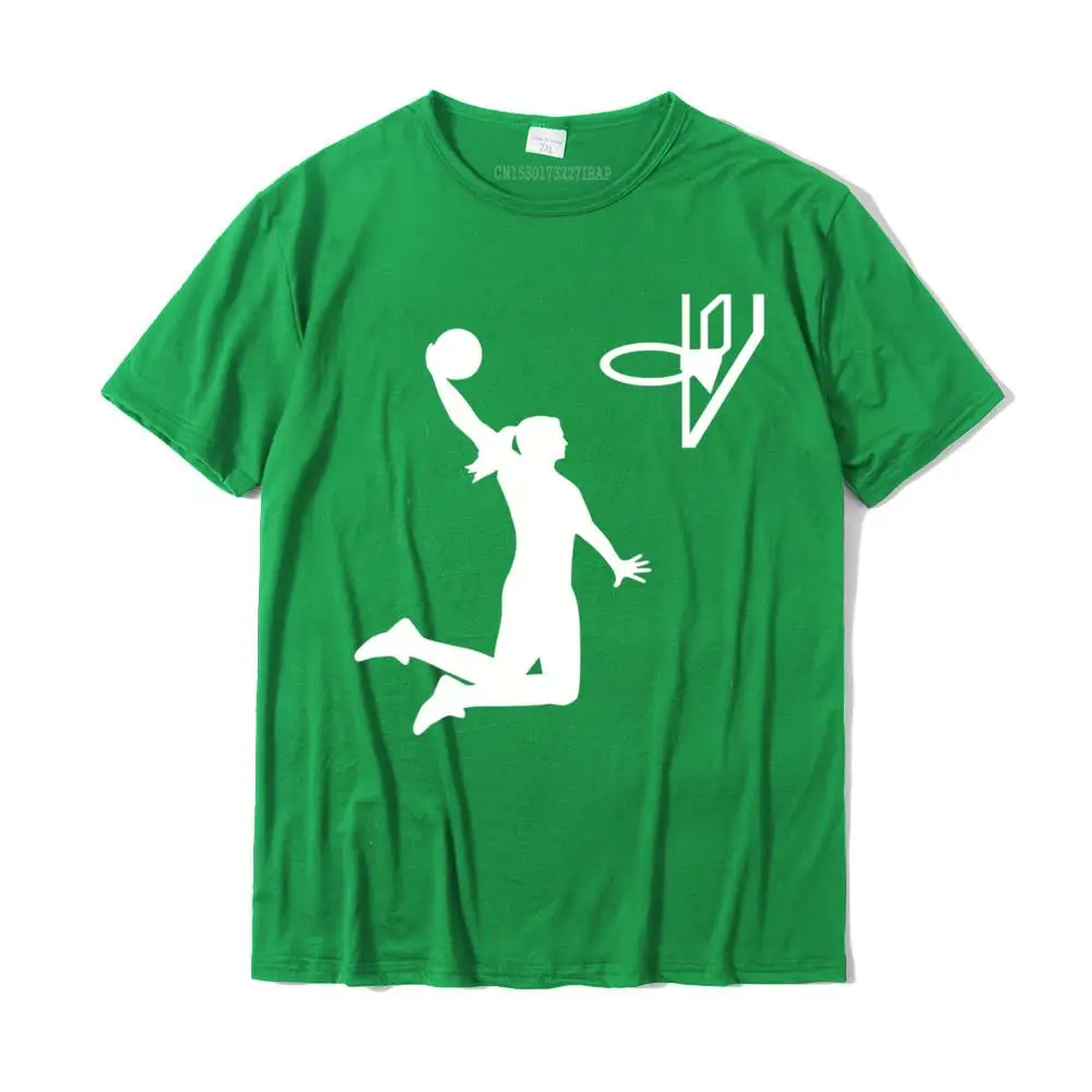 Fashionable Short Sleeve Tops Tees Lovers Day O Neck 100% Cotton Fabric Men T-shirts Design Fashionable Tops & Tees Special Basketball girl woman Long Sleeve T-Shirt__MZ15837 green
